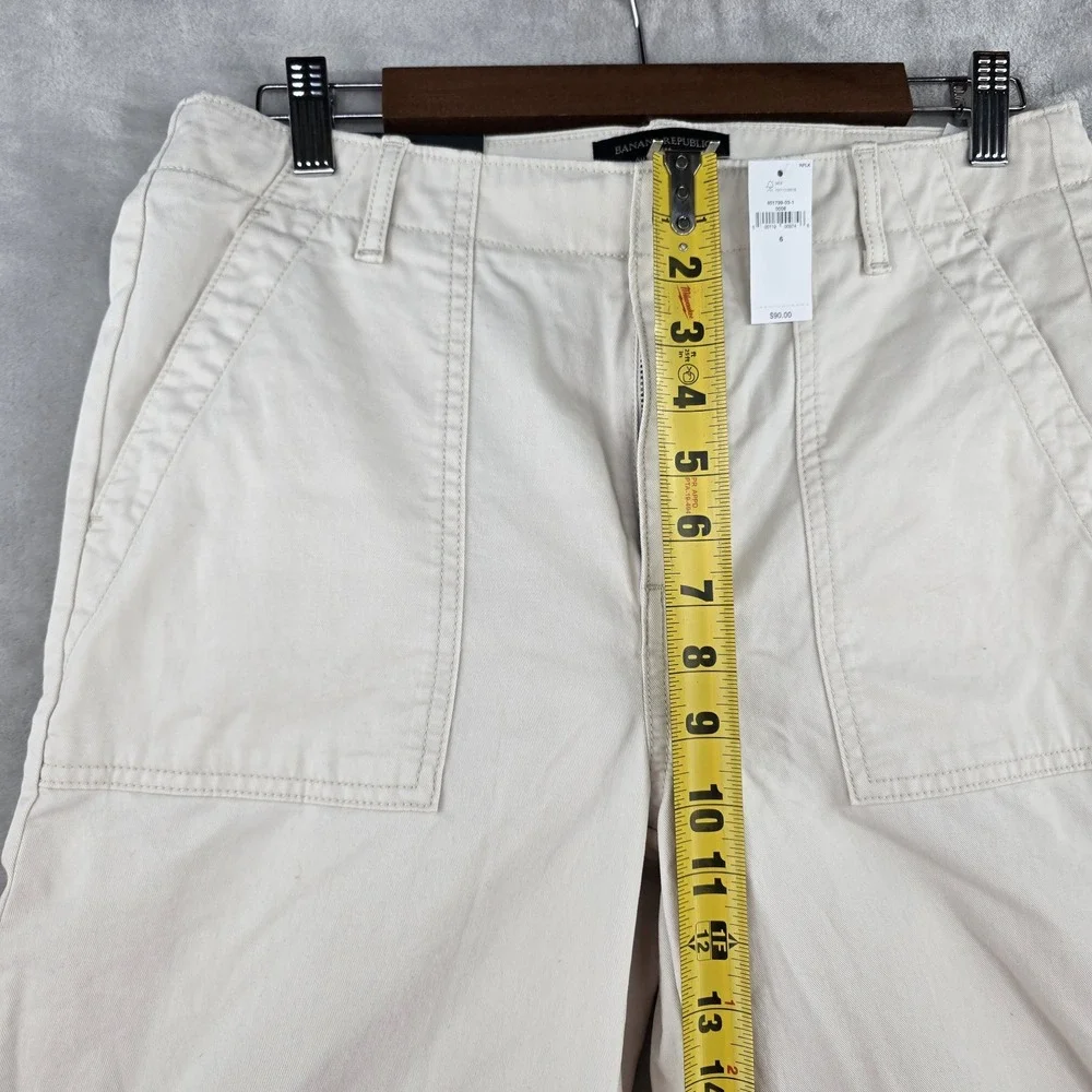Banana Republic Authentic Chino Straight Parachute Full Pants‎ Mid Rise Womens 6